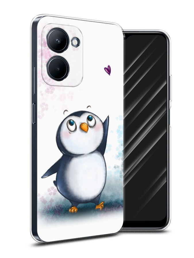 

Чехол Awog на Realme C33 "Пингвин и сердечко", Белый, 2511350-1