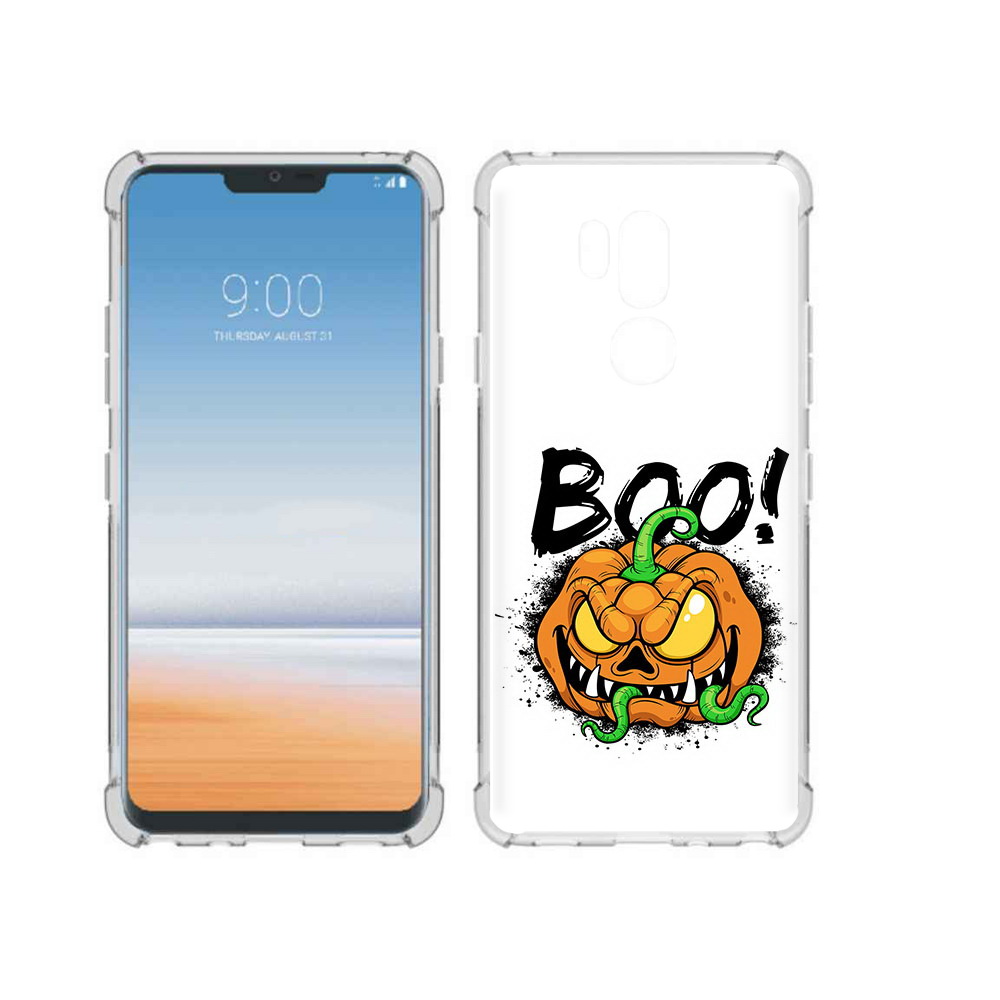 

Чехол MyPads Tocco для LG G7 ThinQ Хэллоуин бу, Прозрачный, Tocco