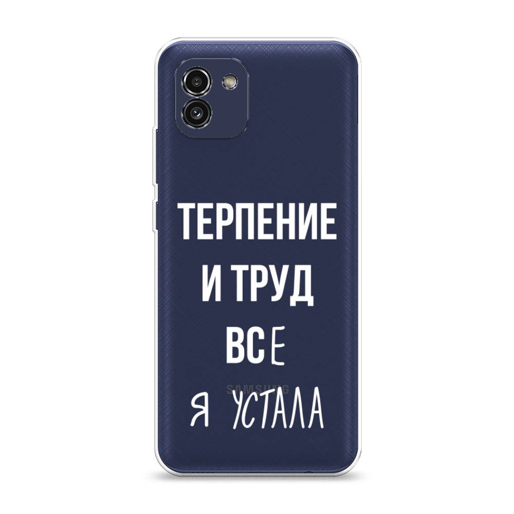 фото Чехол awog "все я устала" для samsung galaxy a03