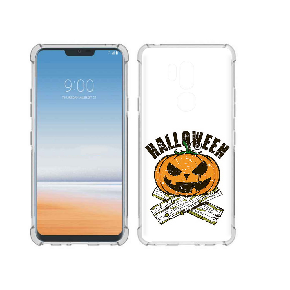 

Чехол MyPads Tocco для LG G7 ThinQ Хэллоуин доски тыква, Прозрачный, Tocco