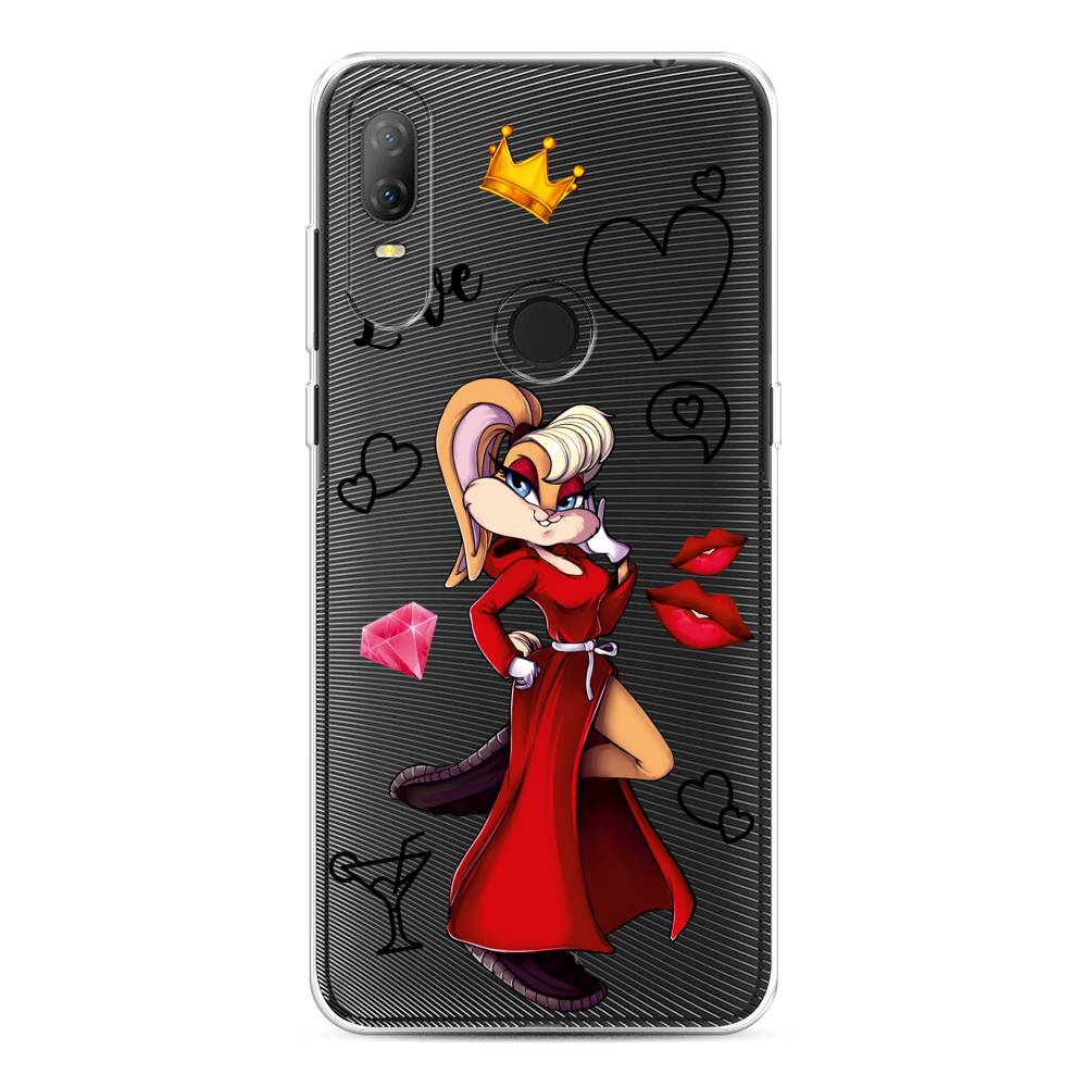 

Чехол на Alcatel 1V (2020) 5007U "Rich Lola Bunny", Красный;бежевый;оранжевый, 170950-6