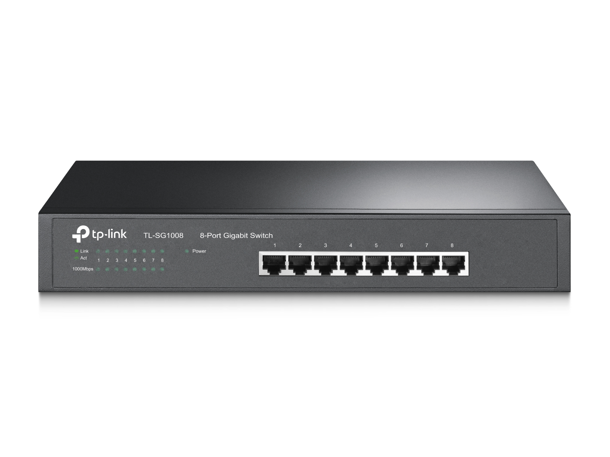 Коммутатор TP-Link TL-SG1008 TL-SG1008 черный