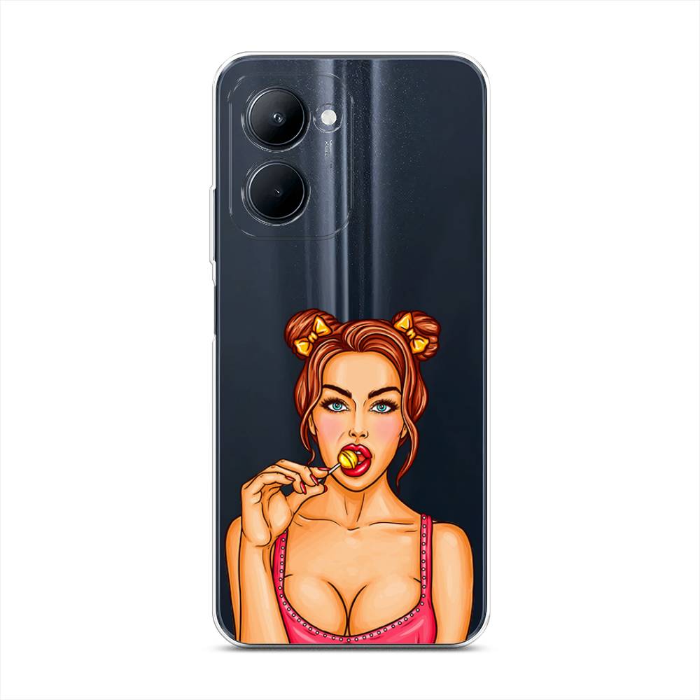 

Чехол Awog на Realme C33 "Вкусный леденец", Бежевый;коричневый;розовый, 2511350-7