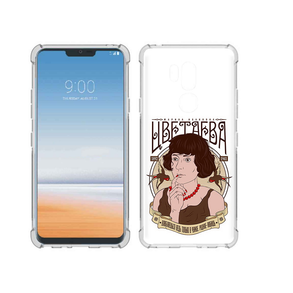 

Чехол MyPads Tocco для LG G7 ThinQ Цветаева, Прозрачный, Tocco
