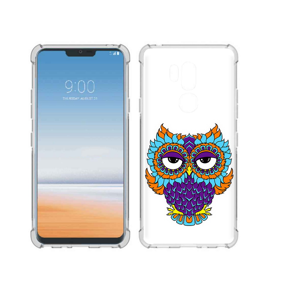 

Чехол MyPads Tocco для LG G7 ThinQ Цветная сова, Прозрачный, Tocco