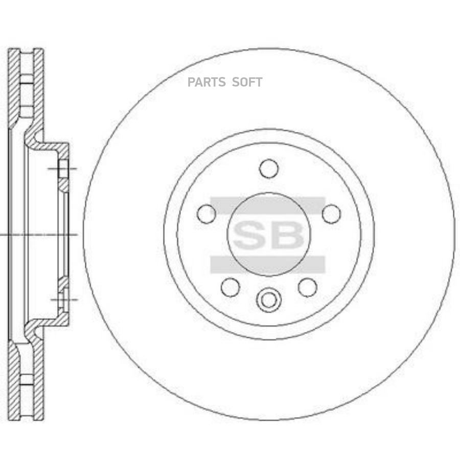 

Диск тормозной передний VW TRANSPORTER V 03- SD5704 SANGSINBRAKE, SD5704