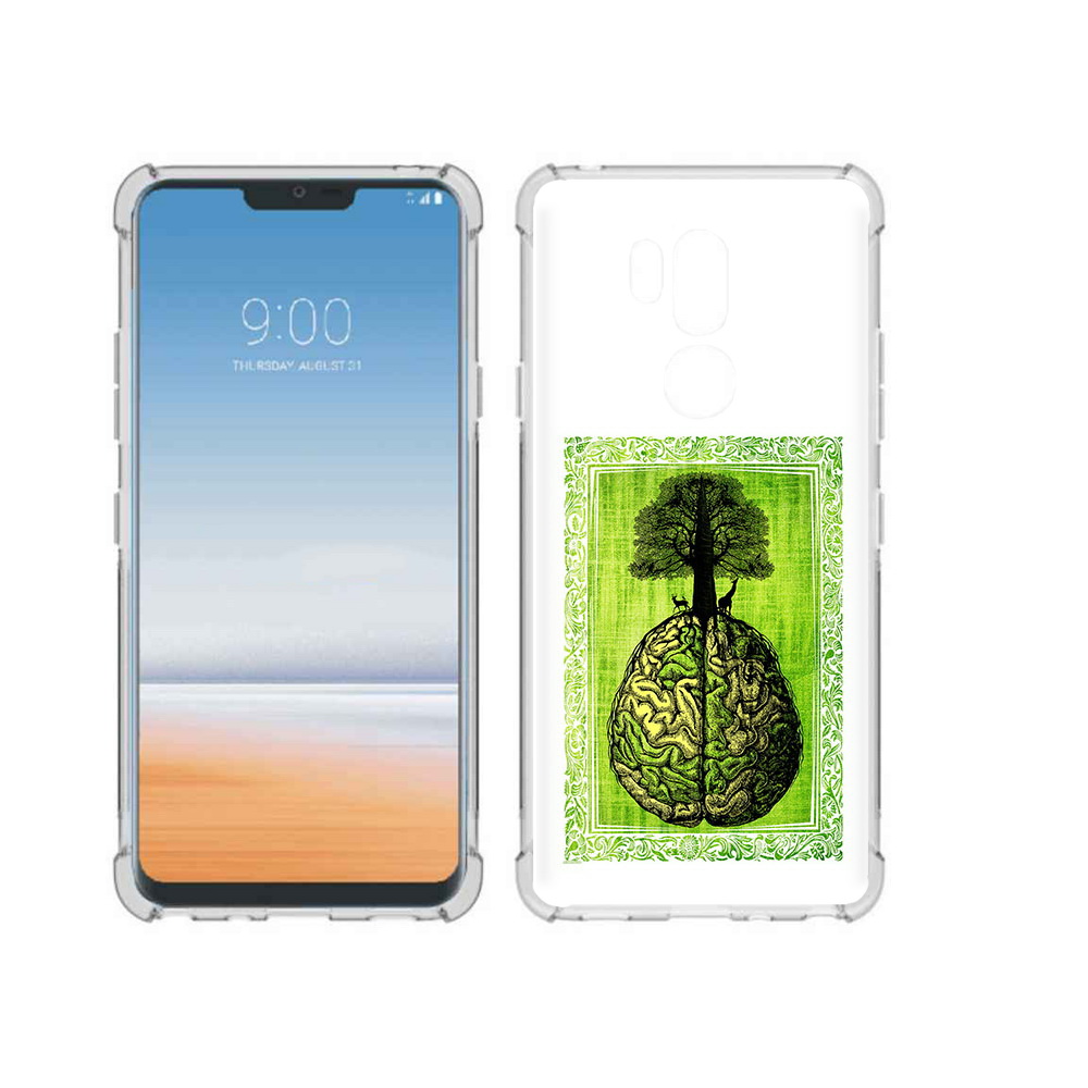 

Чехол MyPads Tocco для LG G7 ThinQ абстракция здоровый мозг, Прозрачный, Tocco