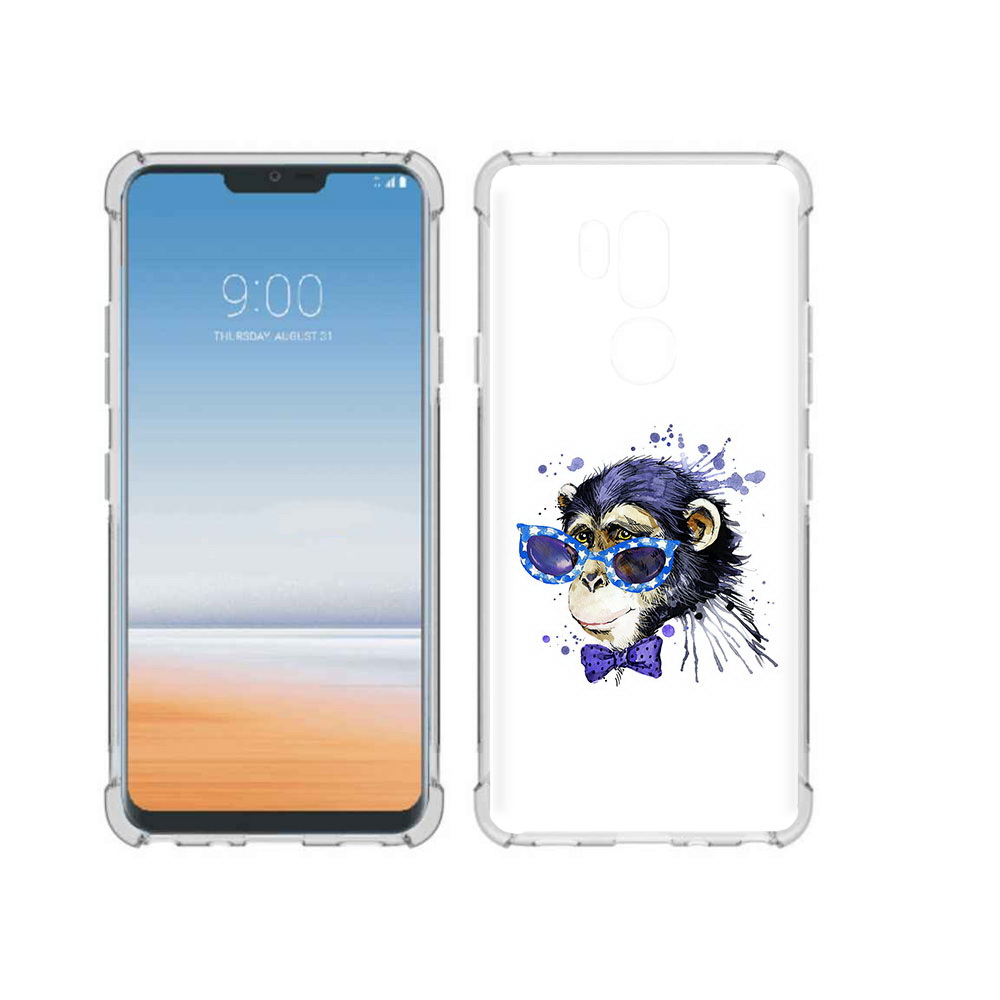 

Чехол MyPads Tocco для LG G7 ThinQ акварельная обезьяна, Прозрачный, Tocco