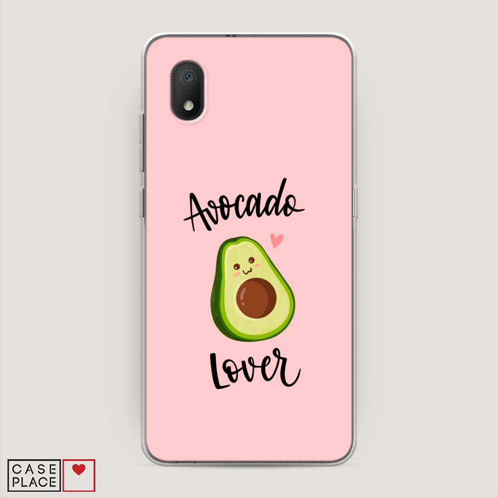 

Чехол на Alcatel 1A (2020) "Avocado lover", Розовый;зеленый, 171050-6