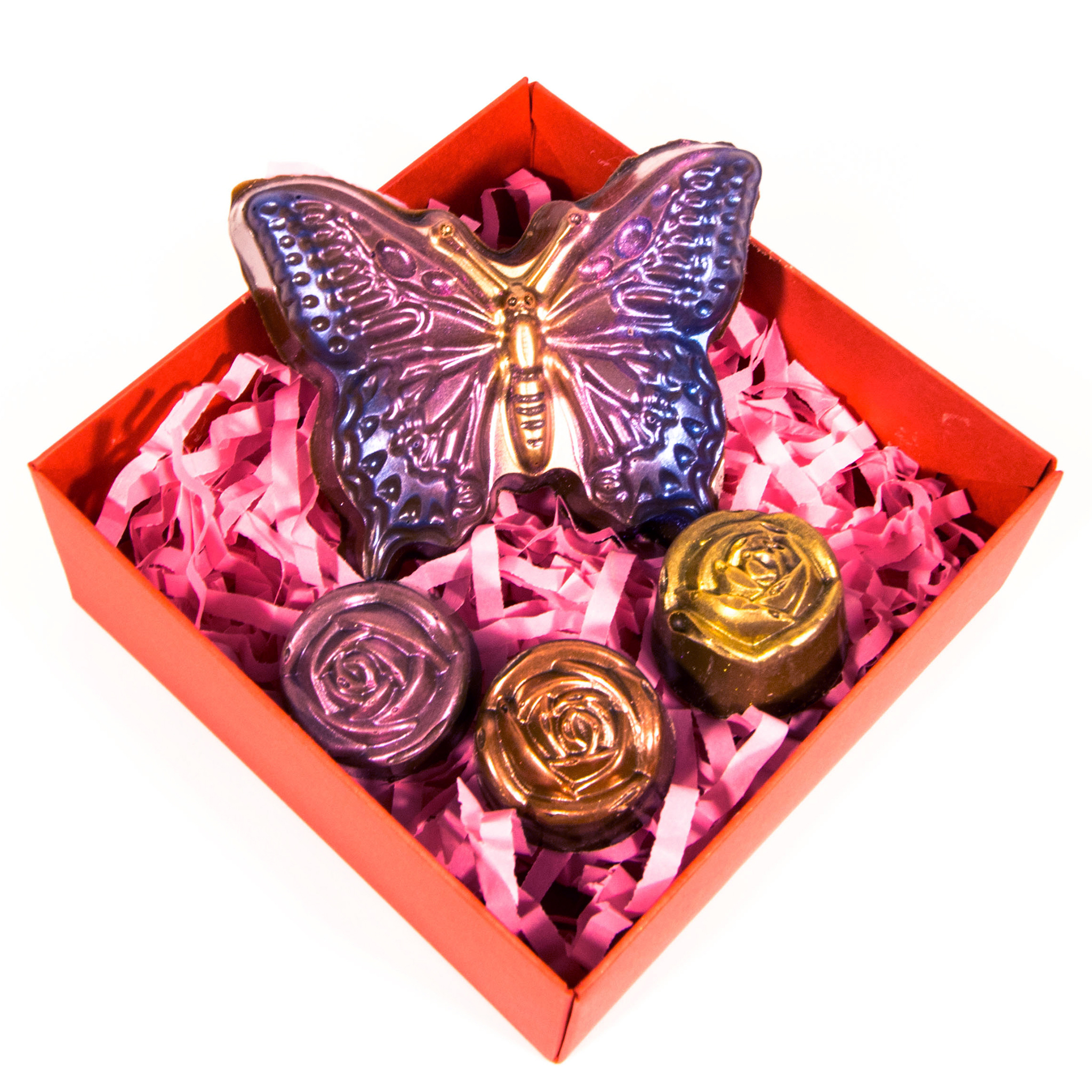 Шоколадный набор iChoco Бабочка с цветами, 100 г