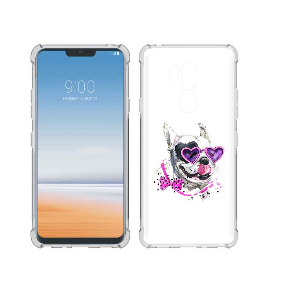 

Чехол MyPads Tocco для LG G7 ThinQ акварельный пёс, Прозрачный, Tocco