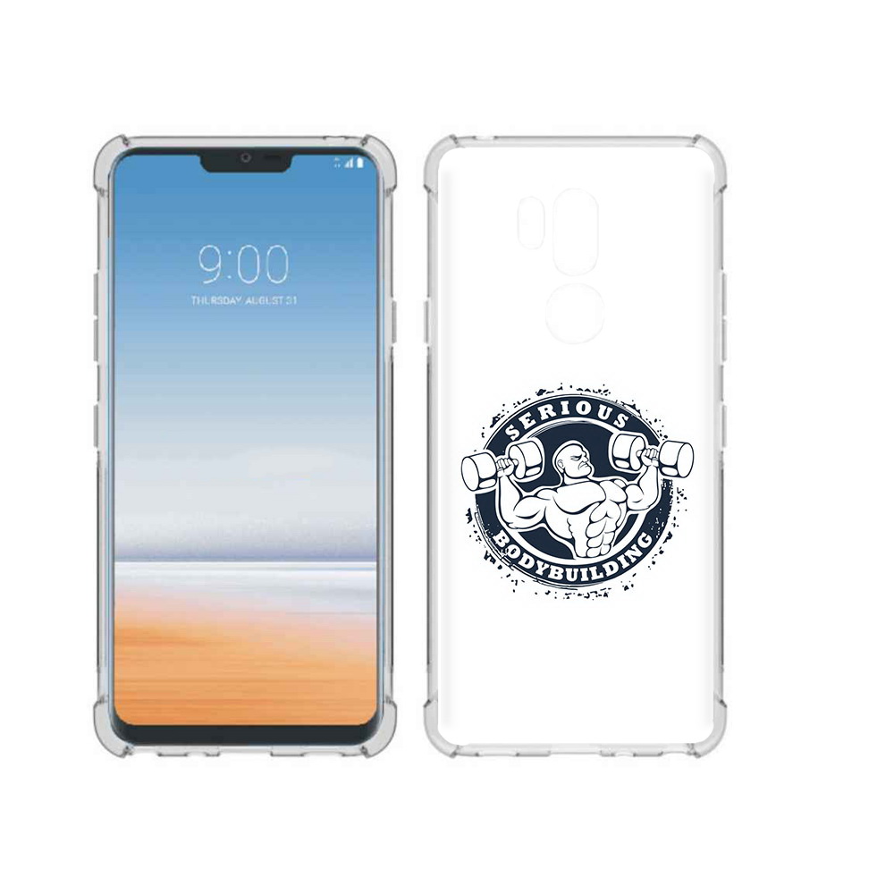 

Чехол MyPads Tocco для LG G7 ThinQ бодибилдинг воля к победе, Прозрачный, Tocco