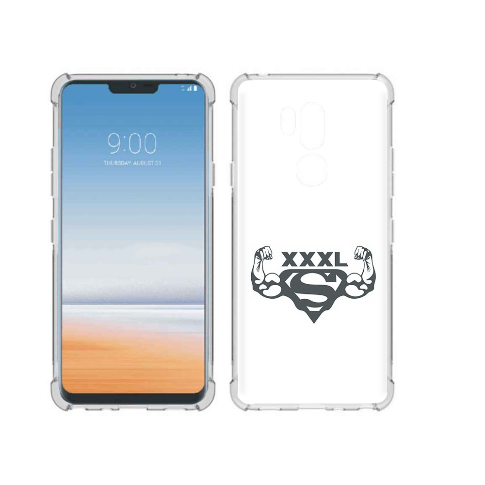 

Чехол MyPads Tocco для LG G7 ThinQ бодибилдинг супермен, Прозрачный, Tocco