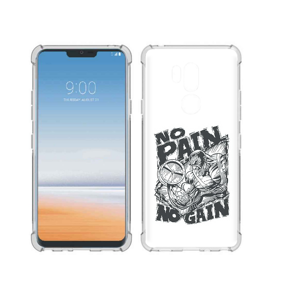 

Чехол MyPads Tocco для LG G7 ThinQ бодибилдинг тяжелая работа, Прозрачный, Tocco