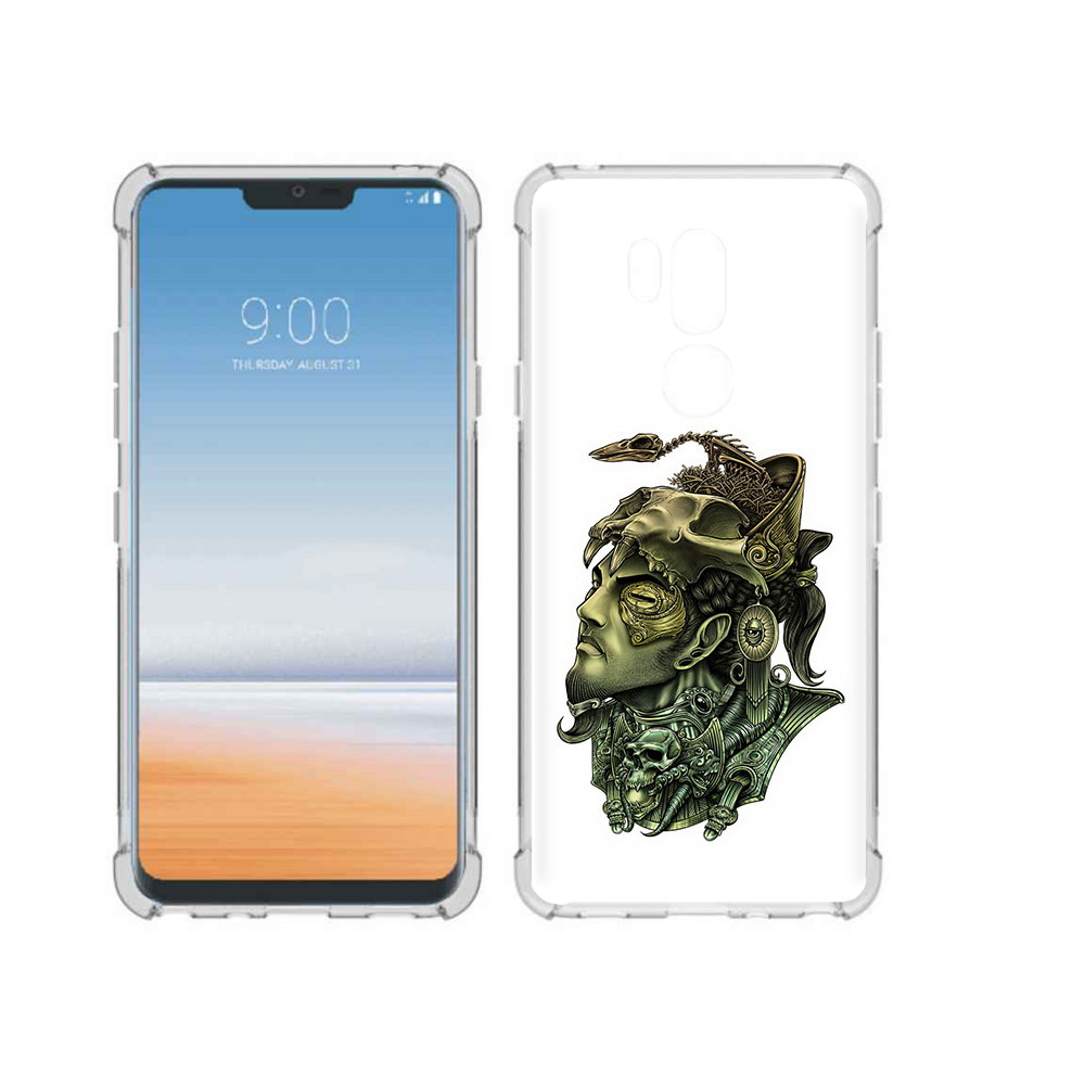 

Чехол MyPads Tocco для LG G7 ThinQ бронзовый воин, Прозрачный, Tocco