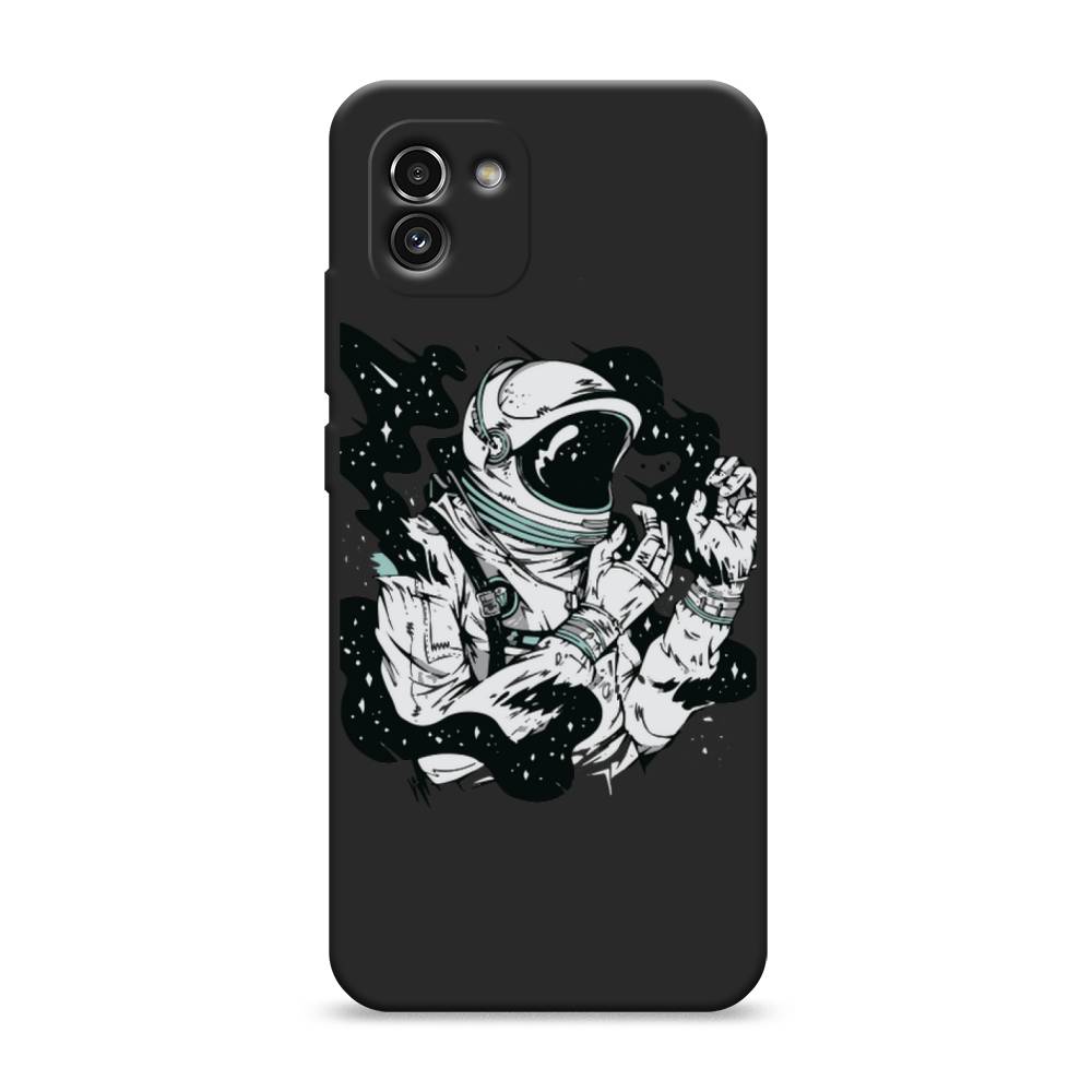 

Чехол Awog на Samsung Galaxy A03 / Самсунг A03 "Космонавт арт", Черный;белый;прозрачный, 2104952-1