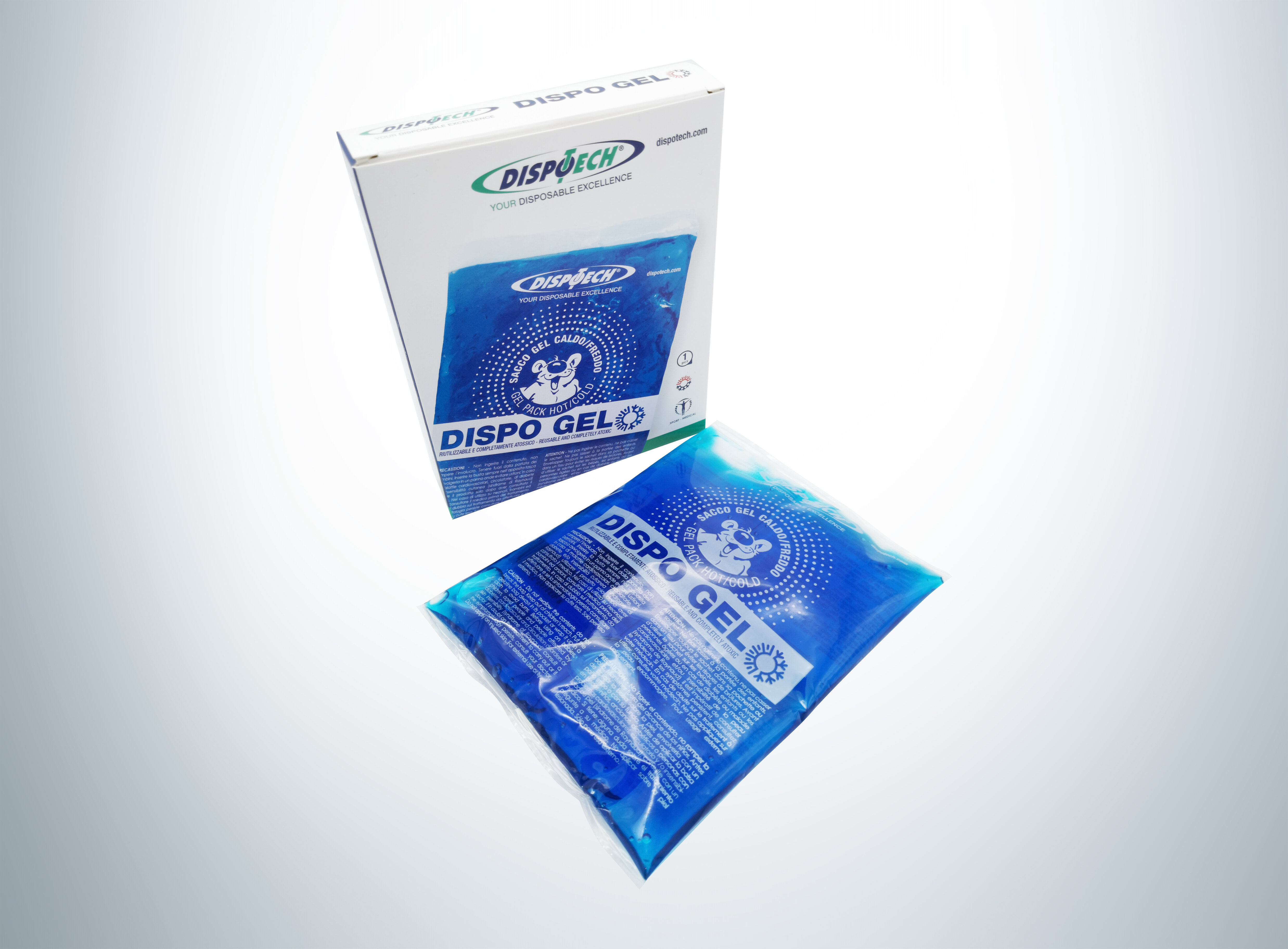 

Компресс холодно-горячий Dispotech Dispo GEL, 11х11 см, Голубой, Dispo GEL