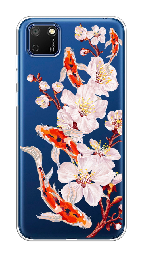 

Чехол на Honor 9S, Huawei Y5p "Карпы и сакура", Оранжевый;розовый;бежевый;прозрачный, 6102650-1