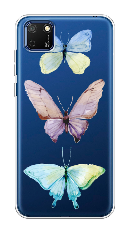 

Чехол на Honor 9S, Huawei Y5p "Акварельные бабочки", Бирюзовый;розовый, 6102650-1