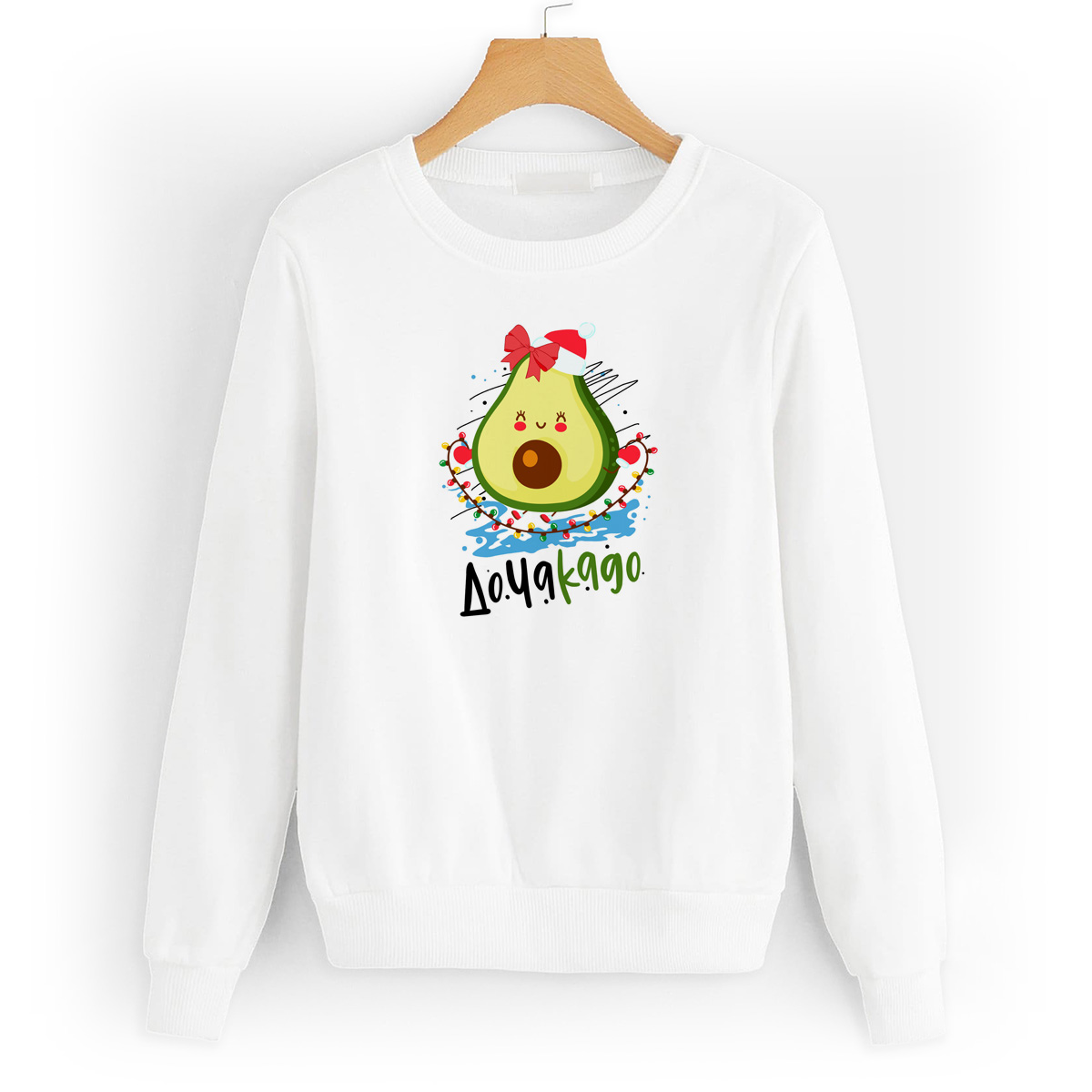 

Свитшот белый CoolPodarok ДочаКадо, W58W0391