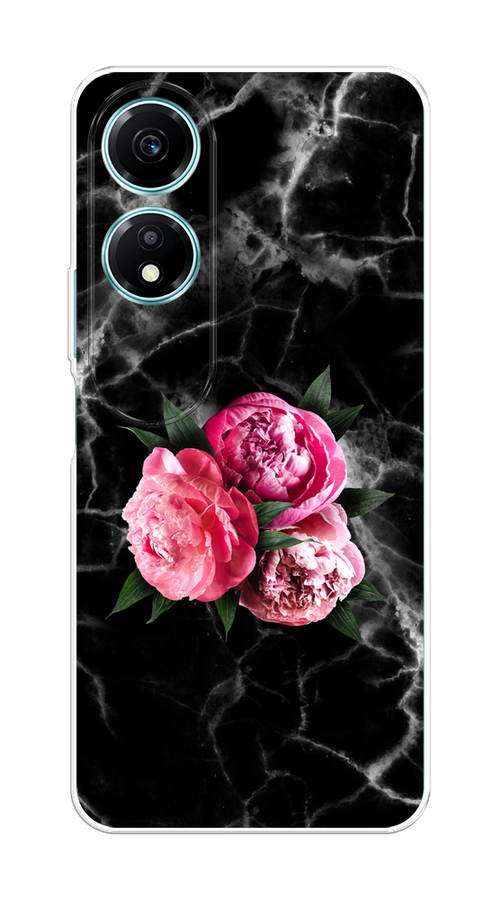 

Чехол на Honor X5 Plus "Букет на черном мраморе", Черный;серый;розовый;зеленый;белый, 6121950-1