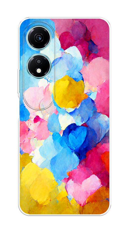 

Чехол на Honor X5 Plus "Яркие пятна", Синий;голубой;желтый;розовый, 6121950-1