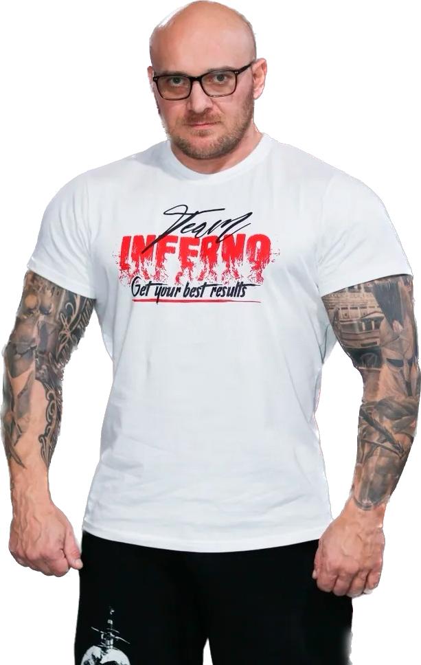 

Футболка мужская INFERNO style Ф-001-014 белая S, Белый, Ф-001-014