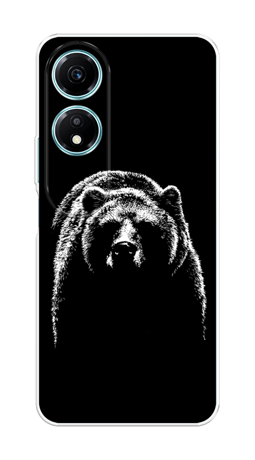 

Чехол на Honor X5 Plus "Медведь в ночи", Белый;черный, 6121950-1