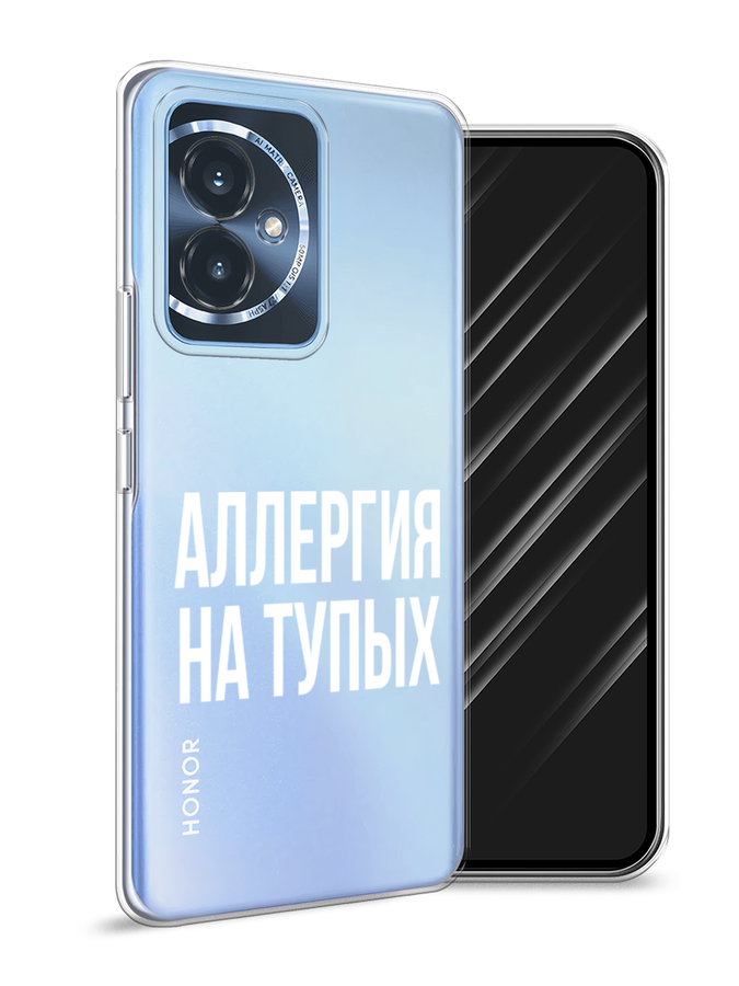 

Чехол Awog на Honor 100 "Аллергия на тупых", Прозрачный;бежевый, 6122750-1