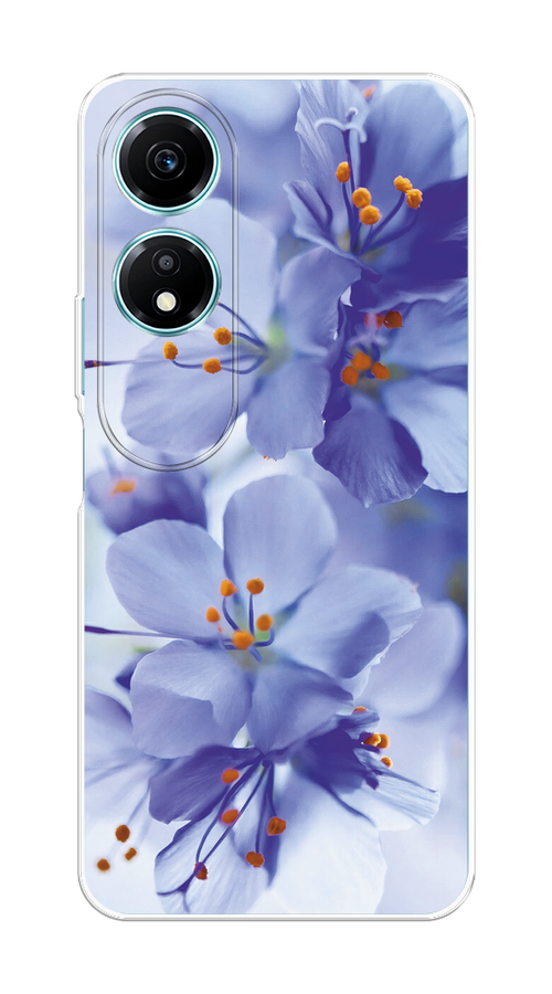 

Чехол на Honor X5 Plus "Фиолетовые цветки", Фиолетовый;синий, 6121950-1