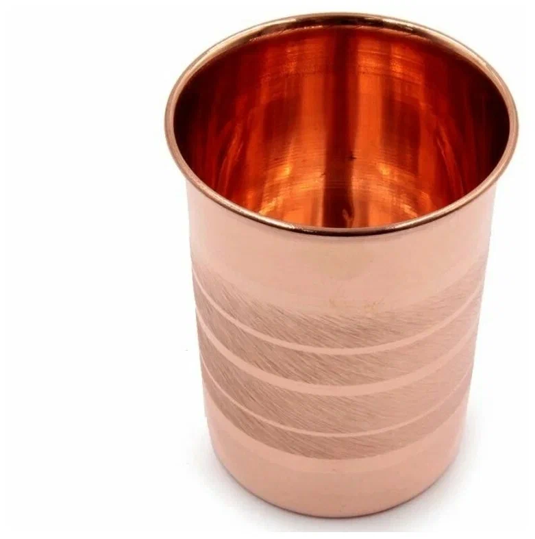 

Стакан Copper cup, цельномедный для настаивания, обеззараживания воды, Коричневый;красный