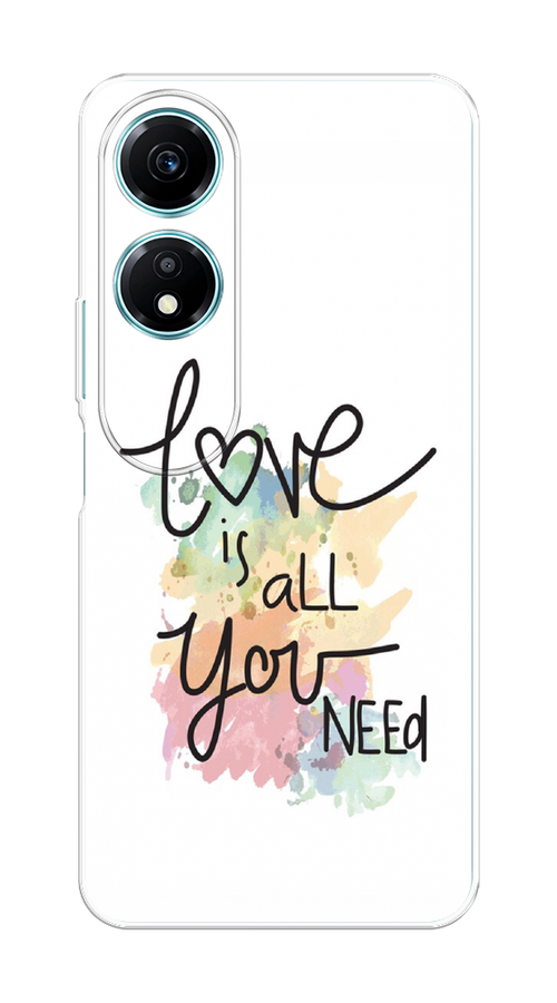 

Чехол на Honor X5 Plus "Love is all you need", Белый;черный;зеленый, 6121950-1