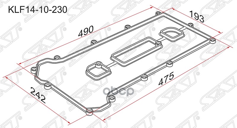 

Прокладка Клапанной Крышки Mz Lf, L3, Mazda 6/Atenza Gg/Gy, Premacy Cp 02- Sat арт. KLF141