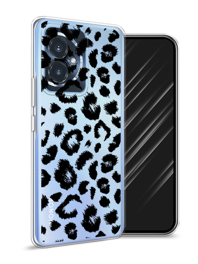 

Чехол Awog на Honor 100 "Окрас леопарда фон", Черный, 6122750-1