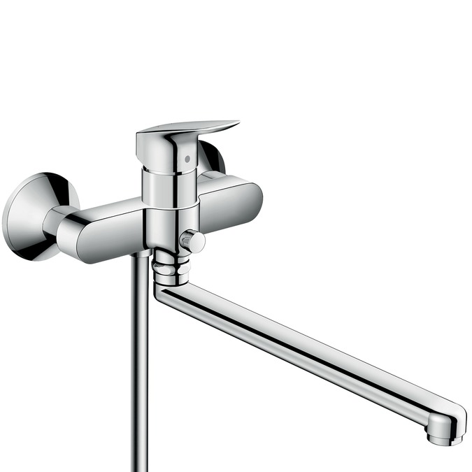 фото 71402000 logis однорычажный смеситель для ванны с длинным изливом hansgrohe