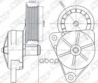 

Натяжитель Приводного Ремня Ford Focus/Maverick/Mazda 3/5/Tribute Sat арт. ST1061459