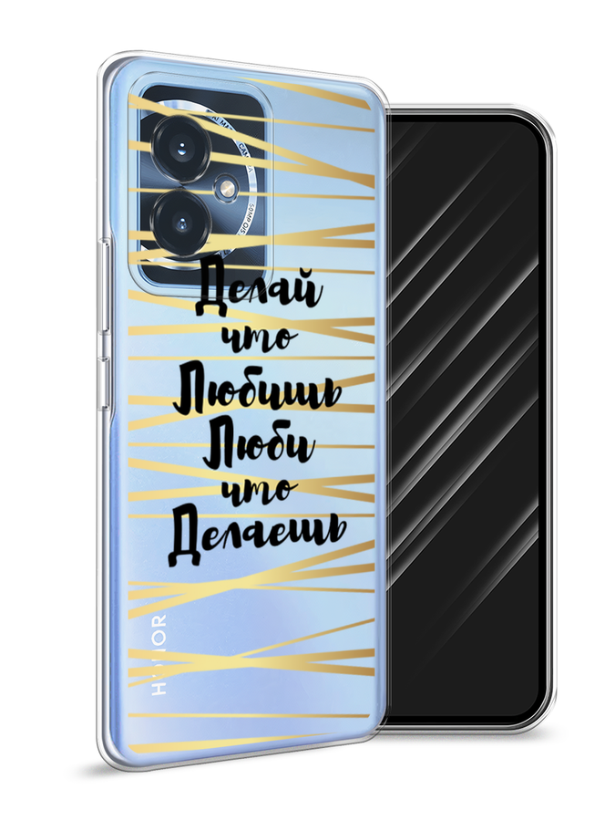 

Чехол Awog на Honor 100 "Делай что любишь", Золотистый;черный, 6122750-1