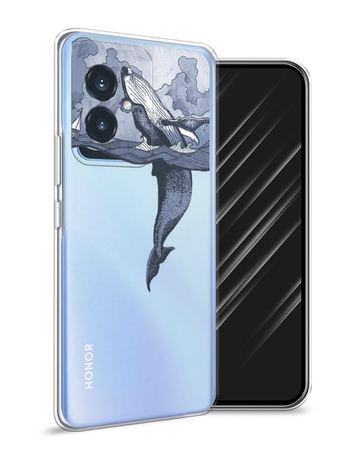 

Чехол Awog на Honor 100 "Два измерения", Голубой;черный;прозрачный, 6122750-1