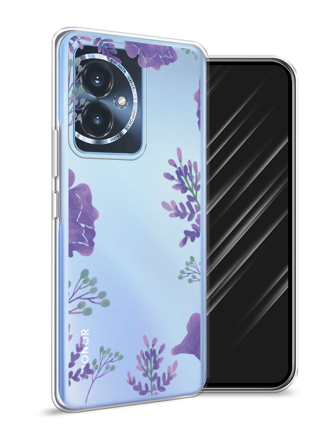 

Чехол Awog на Honor 100 "Сиреневая цветочная рамка", Прозрачный;фиолетовый, 6122750-1
