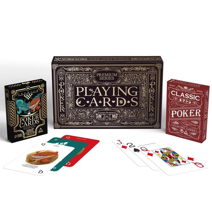 

Подарочный набор 2 в 1 «Playing cards. Premium series», 2 колоды карт