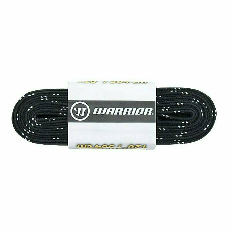 Шнурки для коньков Warrior Laces Wax 330 см, черный
