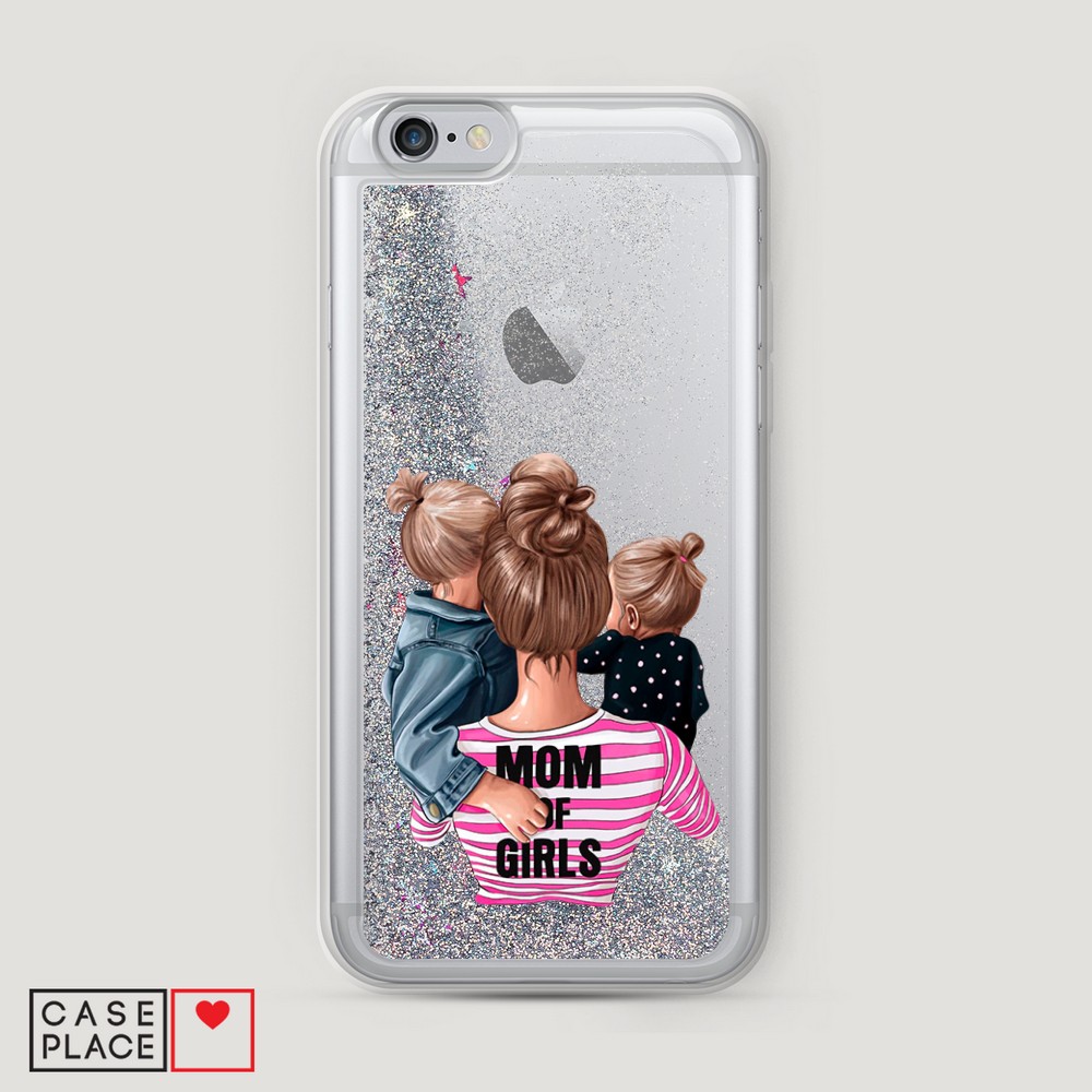 

Чехол Awog на Apple iPhone 6S / Айфон 6S "Mom of Girls", Разноцветный, 0104S91-1