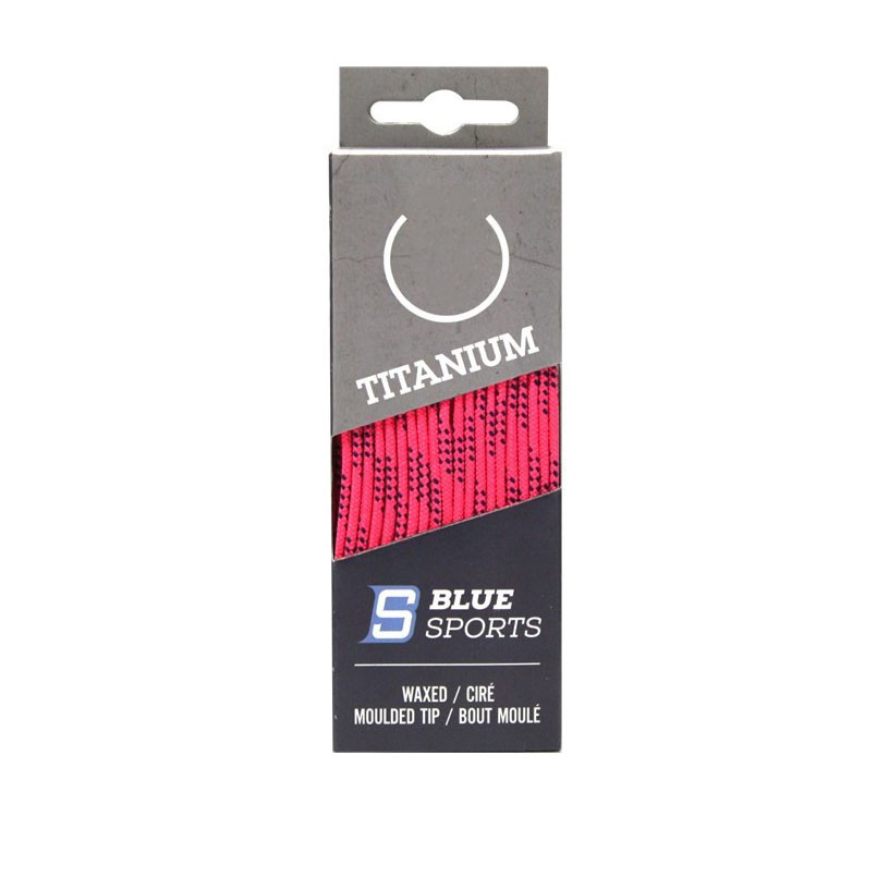 

Шнурки для коньков Blue Sport Titanium Neon 304 см, розовый, Titanium Neon