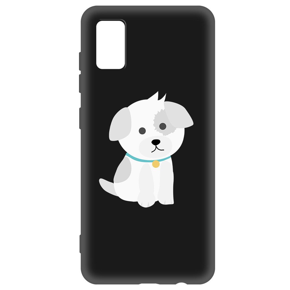 

Чехол-накладка Krutoff Soft Case Белый щенок для Samsung Galaxy A41 (A415) черный