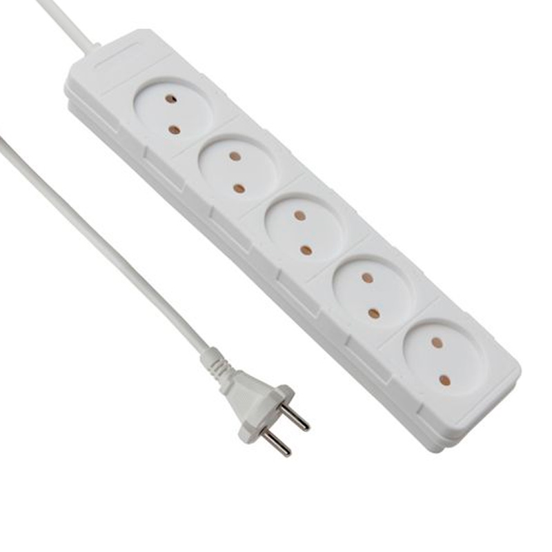 фото Удлинитель electraline white, 5 розеток, 1,5 м