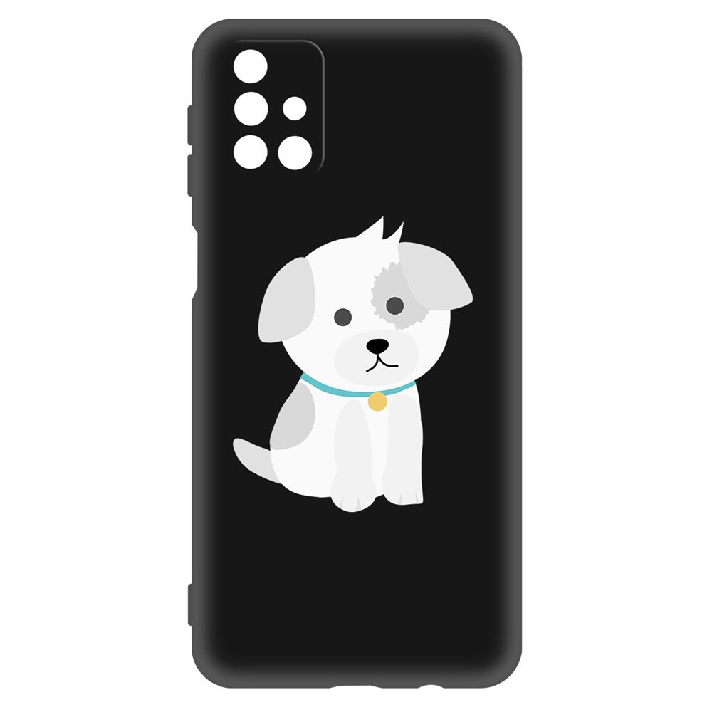

Чехол-накладка Krutoff Soft Case Белый щенок для Samsung Galaxy M51 (M515) черный