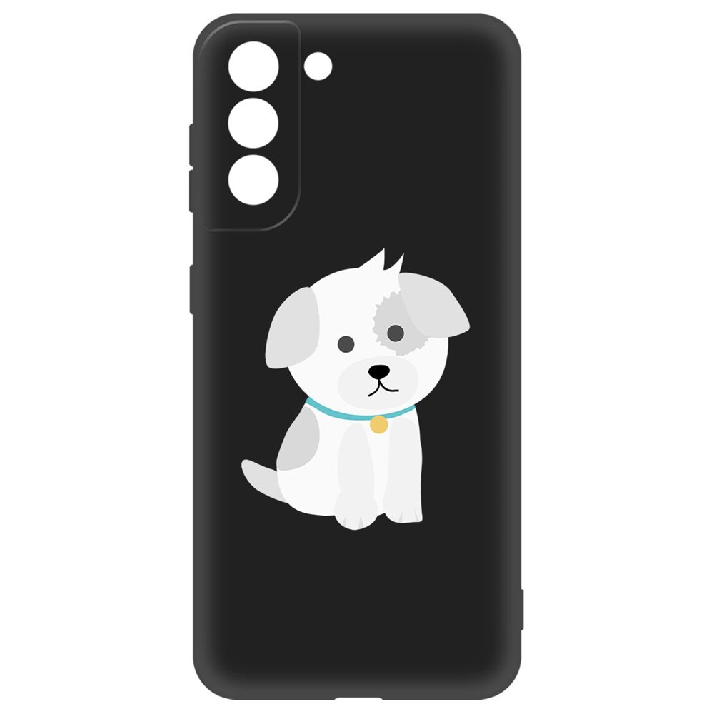 

Чехол-накладка Krutoff Soft Case Белый щенок для Samsung Galaxy S21 (G991) черный