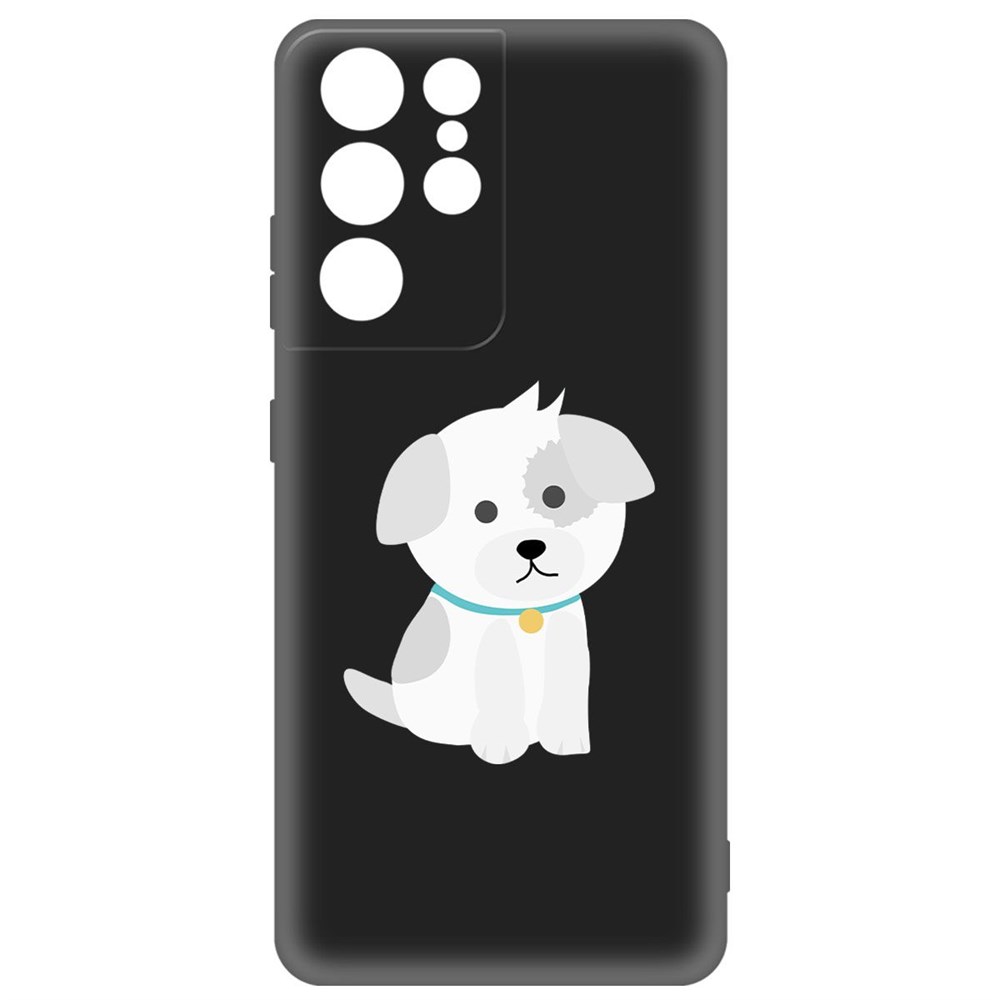 

Чехол-накладка Krutoff Soft Case Белый щенок для Samsung Galaxy S21 Ultra (G998) черный