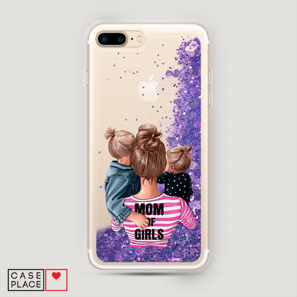 

Чехол Awog на Apple iPhone 7 Plus / Айфон 7 Plus "Mom of Girls", Разноцветный, 10792-1