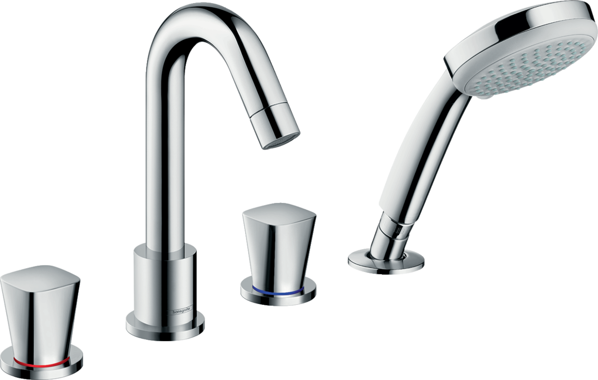 фото Hansgrohe 71314000 logis смеситель на край ванны, на 4 отверстия